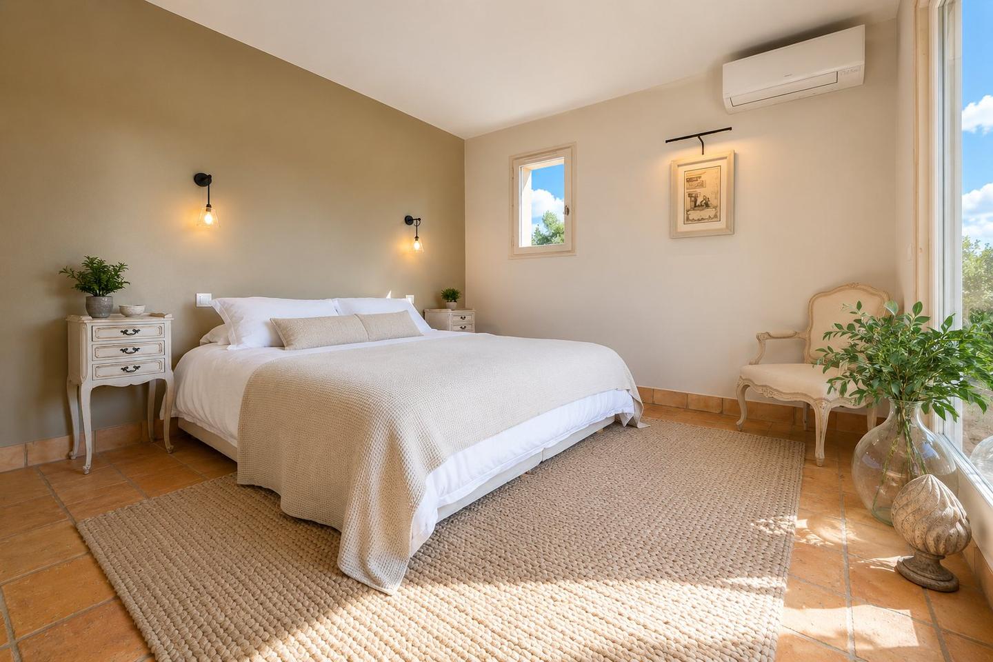 Chambre d’amis avec lit King size, Villa Bonnieux